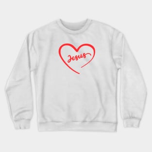 JESUS IN HEART Crewneck Sweatshirt